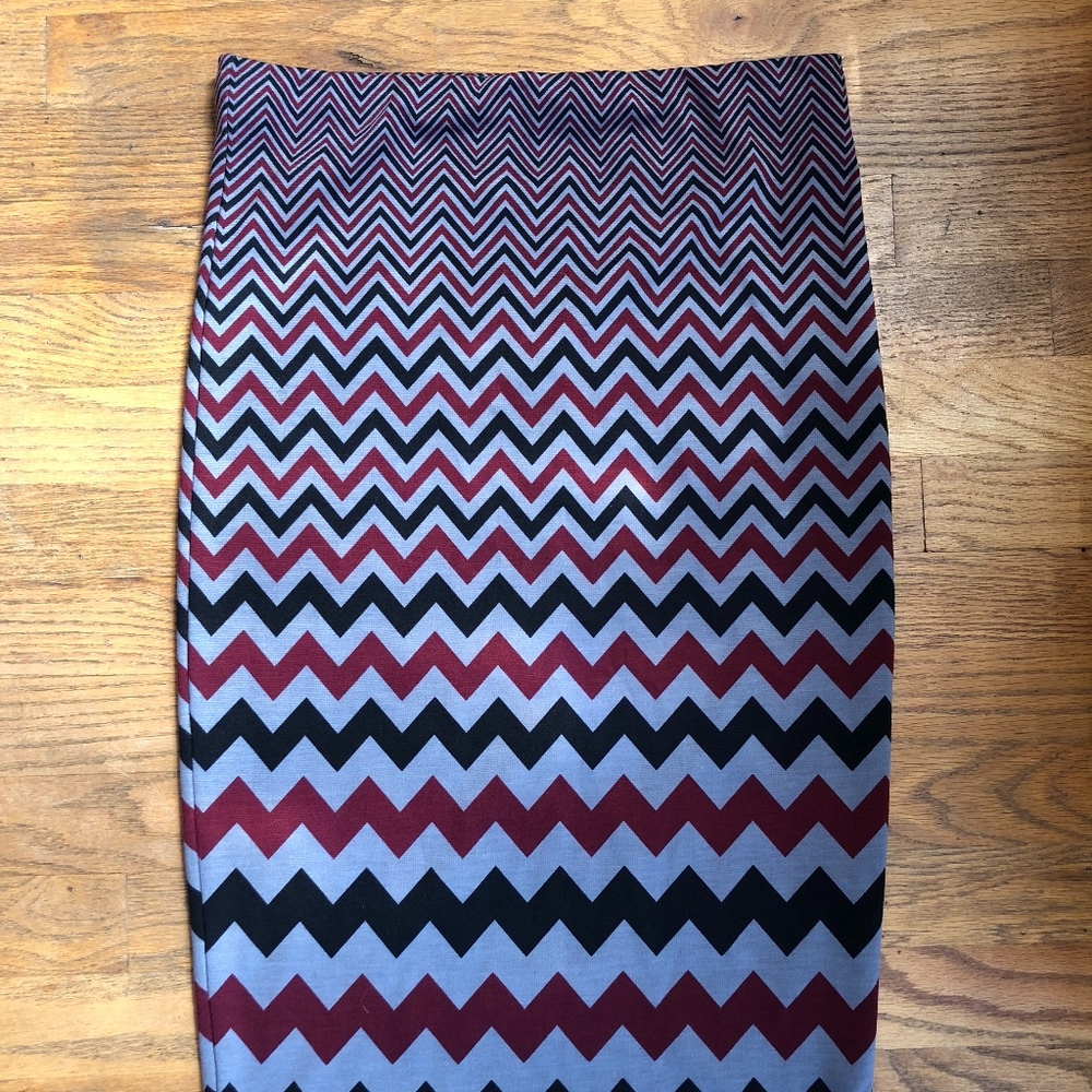 Jack. Zig Zag Jersey Pencil Skirt